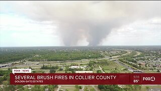 Fires burn in Collier County
