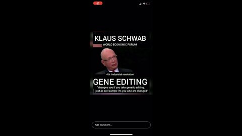 Klaus Schwab on Gene Editing!!!