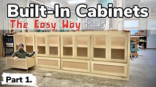 How To Make a Giant Built-In Cabinet || Built-In Cabinet Tutorial