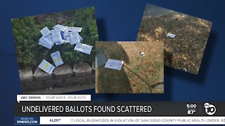 Undelivered ballots found scattered