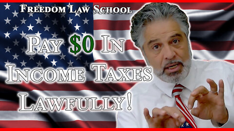Pay ZERO income taxes LEGALLY!
