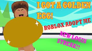 I GOT A GOLDEN EGG! Roblox Adopt Me Star Rewards+New Login Streak!