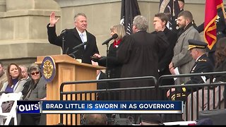 Brad Little is sworn in as Idaho's 33rd governor