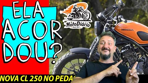 EFEITO METEOR? A HONDA ACORDOU? NOVA HONDA CL 250cc no pedaço