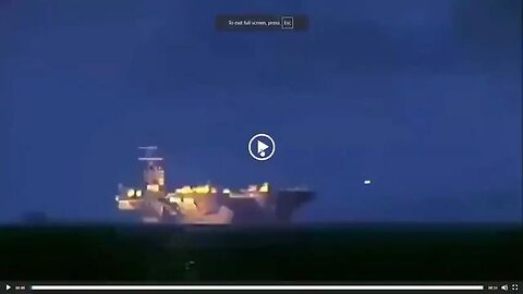 USS Eisenhower burning in Red Sea