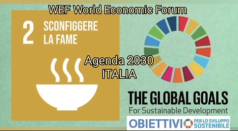 ITALIA, CIBO: Agricoltura Allevamento 2024 Eolico Fotovoltaico Distruzione Creativa Agenda 2030 WEF