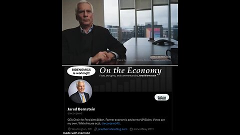 Council of Economic Advisers for Joe Biden: Jared Bernstein