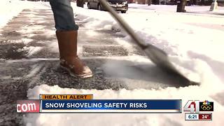 Snow shoveling safety risks