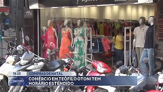 Compras de Natal: Comércio em Teófilo Otoni tem Horário Estendido.