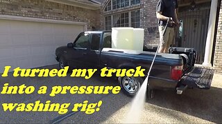 How I started my own business by building a pressure washing rig in the back of my truck