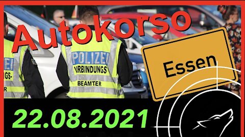 Essen 22.08.2021: Autokorso für das kommende Berlinwochenende