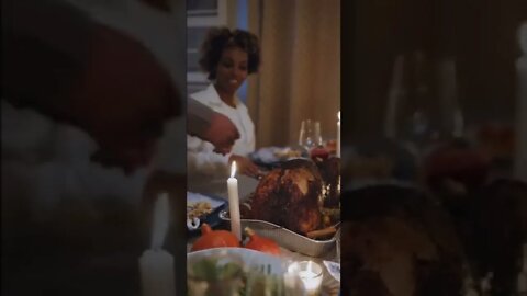 Thanksgiving 2022 | Turkey Dinner | #thanksgiving2022 #shorts #short #eating #dinner 50 Seconds #2