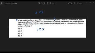 SAT, EST, ACT; Solving 1st Degree Equation.