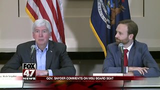 Gov. Snyder reflects on 8 years in office