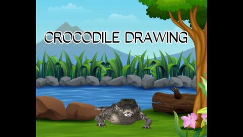Crocodile 🐊 drawing| free drawing with mobile 📱 phone| #kidsplay