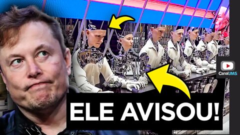 Processo de PRODUÇÃO EM MASSA de ROBÔS HUMANOS COMEÇOU! Elon Musk AVISOU!