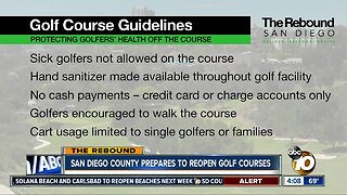 The Rebound: SD county preparesa to reopen golf courses