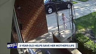 3-year-old helps save mother's life
