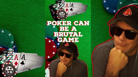 POKER CAN BE A BRUTAL GAME: Poker Vlog highlights #SHORTS