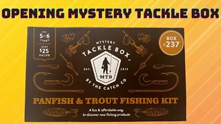 Opening Mystery Tackle Box By The Catch Co