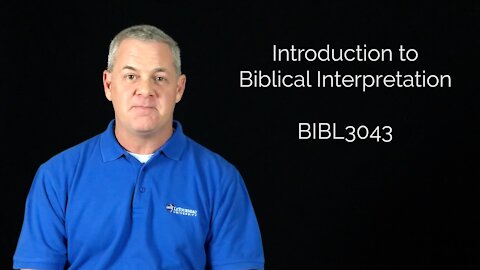 BIBL 3043 Course Introduction Part 2