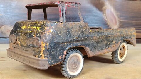 Rusty 1960's Nylint Ford Econoline Pickup Truck Restoration