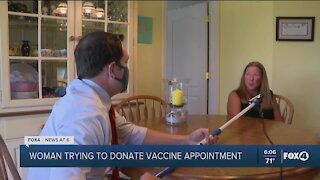 Woman wants to give her vaccine appointment to a man who needs it more