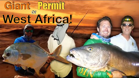 Fishing West Africa, central Angola! How I ended up with a hook in my arm! Big Permit and snappers!