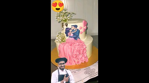 How to make Wedding anniversary CAKE: SAMCAKESCRAFT! #shorts #ytshorts #viral #trending