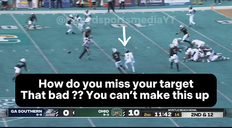 Rigged Georgia Southern Eagles vs Ohio Bobcats Myrtle Beach Bowl | all I can do is laugh