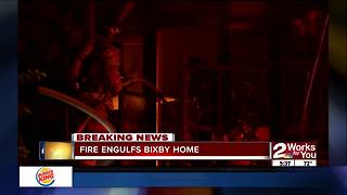 Fire destroys home in Bixby overnight