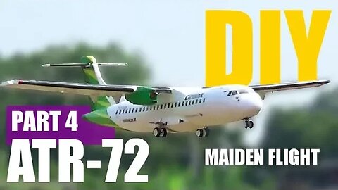 How to Make Twin Motor ATR-72 600 RC Plane Part 4 and Maiden Flight