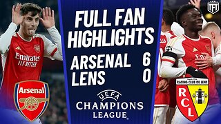 Arsenal ANNIHILATE LENS! Arsenal 6-0 Lens Highlights