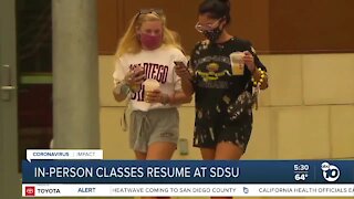 In-person classes resume at San Diego State