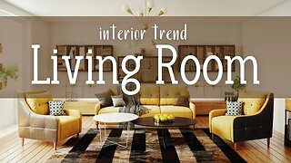 Interior design trends 2022 / Living Room interior in modern style /