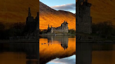 A perfectly quiet morning at Kilchurn Castle in Scotland.🔥