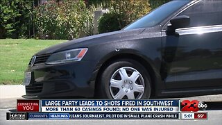 Large party leads to shots fired in southwest Bakersfield on Saturday