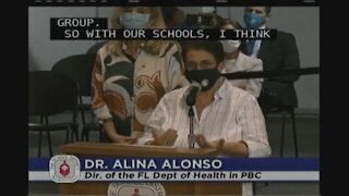 Dr. Alina Alonso speaks at Palm Beach County School Board meeting