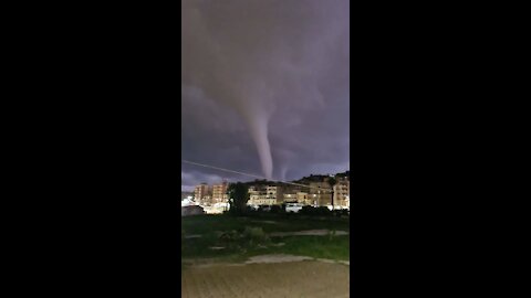 Waterspouts form off Italy’s Sicilian coast