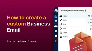 HOW TO CREATE CUSTOM BUSINESS EMAIL THE EASY WAY #businessemail #email