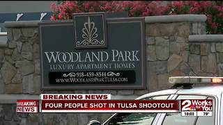 Four people shot in Tulsa shootout