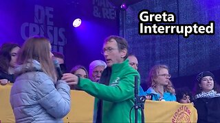 Greta Thunberg Interrupted at Climate Change Protest