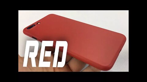 Thinnest, Ultra Light, Slim Skin Case Cover for iPhone 7 Plus - Mason M3 Red