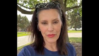 Creepy Gretchen Whitmer Sets Record For Lies In 40 Seconds Welcoming Trump And Vance To Michigan