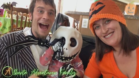 Halloween In Canada Pumpkin Carvings & Gingerbread House | Trick or Treating Costume Fun