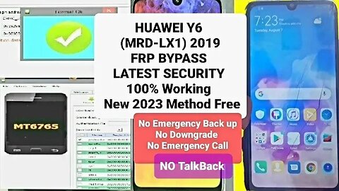 Huawei Y6 Prime 2019 MRD LXF1 Google Account FRP Bypass Android 9.1Last Update|All Huawei Frp Bypass