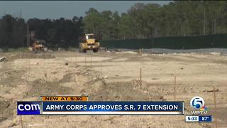 Extension of S.R. 7 approved by Army Corps of Engineers