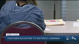 Teachers adjusting to distance learning
