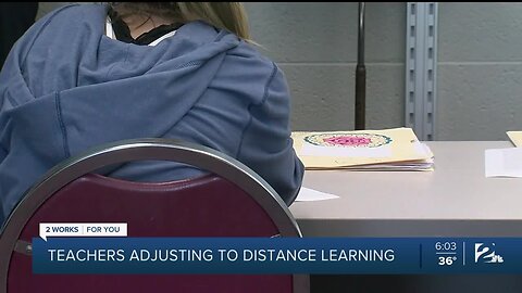 Teachers adjusting to distance learning