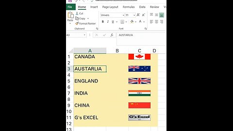 Excel Tutorials: How To Insert Country's Flag & Anthem In Ms Excel